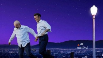 Macron brinca e diz que passagem pelo Brasil 'foi um casamento' (Reprodução/redes sociais)